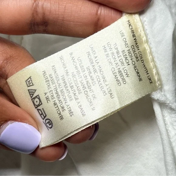 We The Free Crisp White Collared Button Down Shirt Size Large - Picture 11 of 16